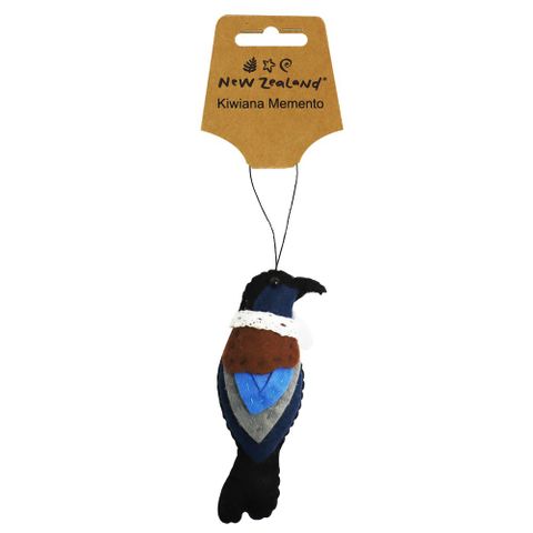 FELT ORNAMENT NZ TUI 12CM