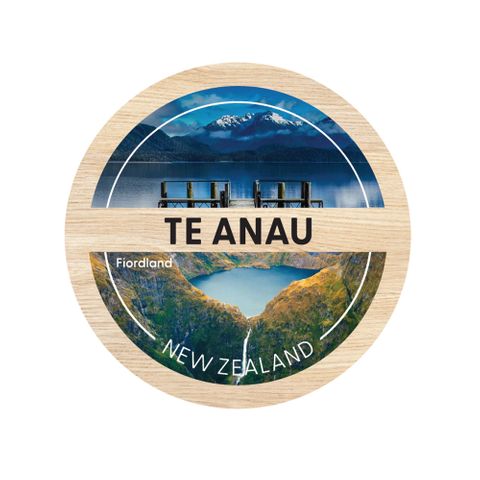 MAGNET TE ANAU ROUND WOODEN 70 MM