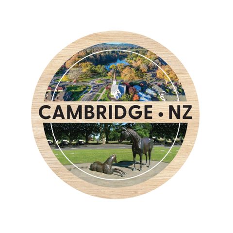 MAGNET CAMBRIDGE ROUND WOODEN 70 MM