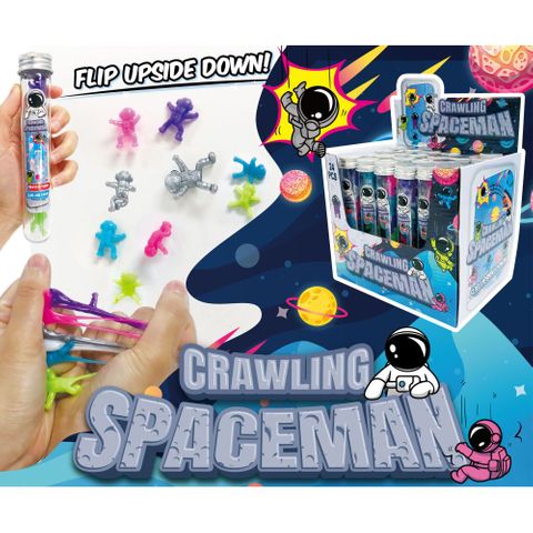 CRAWLING SPACEMAN STICKY STRETCHY 7PCS 6 COLOURS