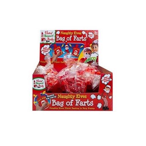 XMAS NAUGHTY ELF BAG OF FARTS