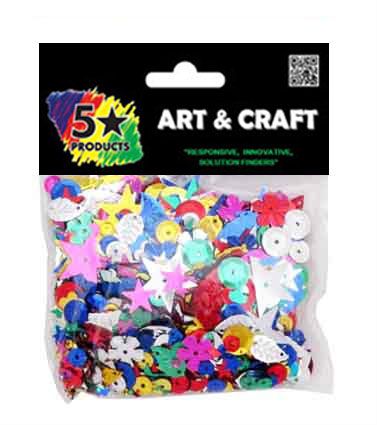 SEQUINS ASSTD SPANGLES 25GMS