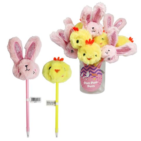 PLUSH PEN BUNNY & CHICK