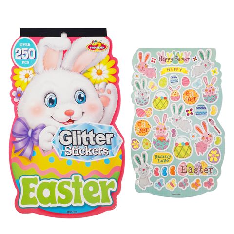 STICKER PAD SPARKLE RABBIT 250PC