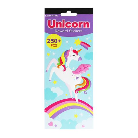 LK STICKER PAD REWARDS UNICORNS 5 SHEETS 250MM