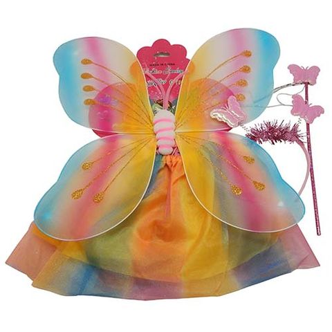 BUTTERFLY DRESS UP SET 4 PIECE