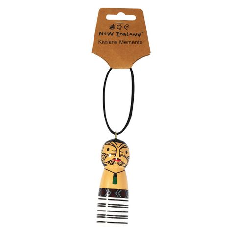 HANGING PEG DOLL ORNAMENT NZ MĀORI TANE