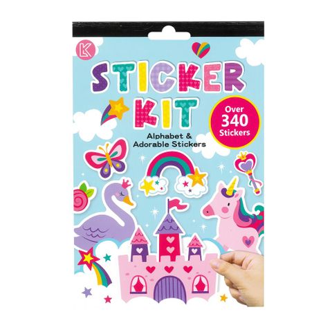 LK STICKER KIT ALPHABET & ADORABLE STICKERS 340+PCS