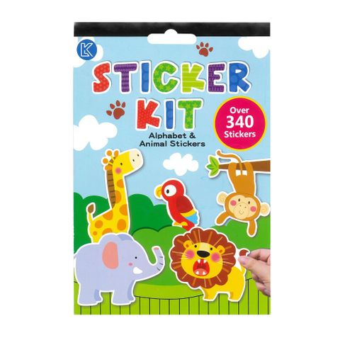 LKSTICKER KIT ALPHABET & ANIMAL STICKERS 340+PCS