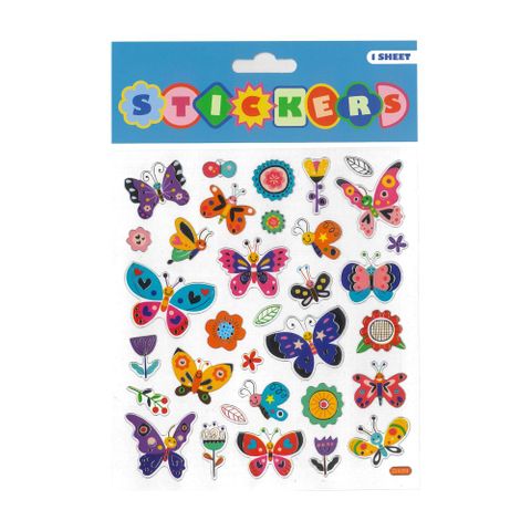 UPIKIT STICKERS BUTTERFLIES 15X17CM