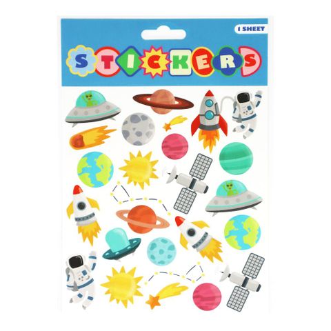 UPIKIT STICKERS OUTER SPACE 15X17CM