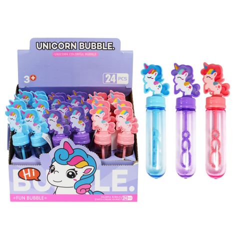 BUBBLES UNICORN 3 ASST 35ML