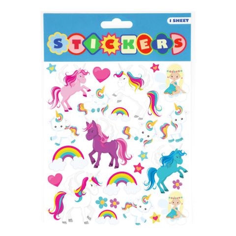 UPIKIT STICKERS UNICORNS 15X17CM