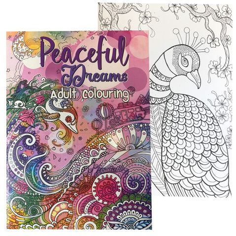 ADULT COLOURING BOOK PEACEFUL DREAMS