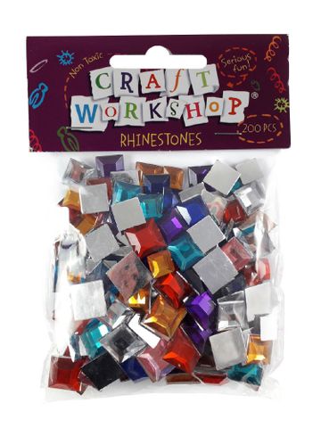 CRAFT MOSAIC RHINESTONES ASST 200PC