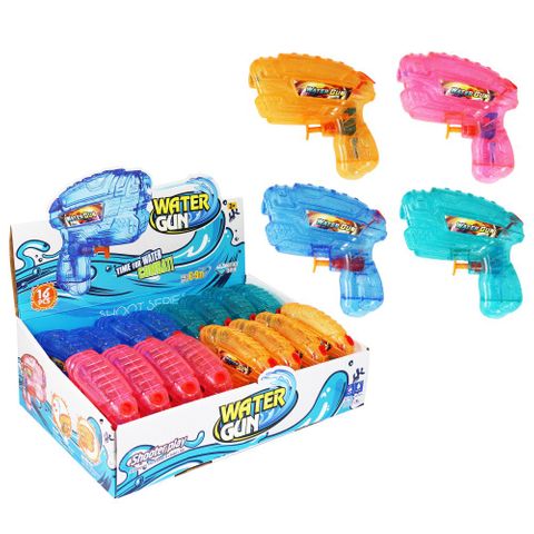 WATER GUN 11.2CM 4 ASST  COLOURS