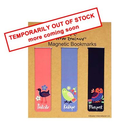 BOOKMARK MAGNETIC NZ BIRDS 3PC