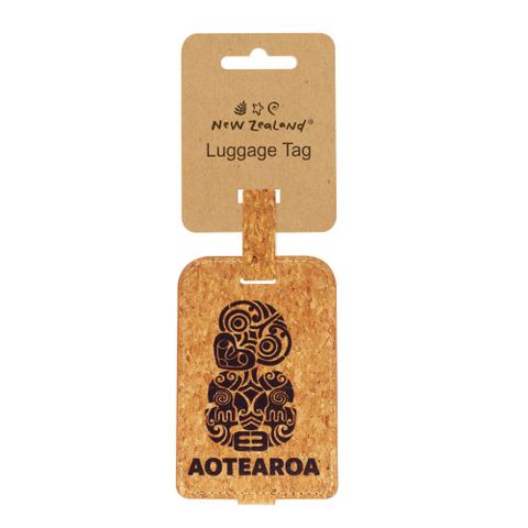 LUGGAGE TAG CORK NZ TIKI AOTEAROA11CM