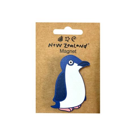 MAGNET WOODEN NZ LITTLE BLUE PENGUIN B/C 6.3CM