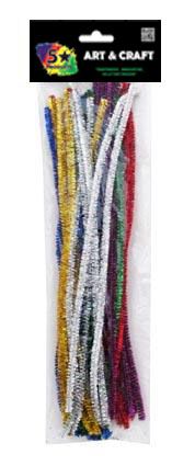 PIPE CLEANERS GLITTER 30CM 40PC^