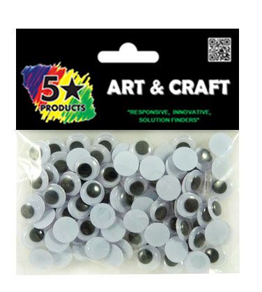 MOVING EYES 100PCS X 10MM^