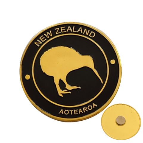 *MAGNET METAL KIWI ROUND 4CM