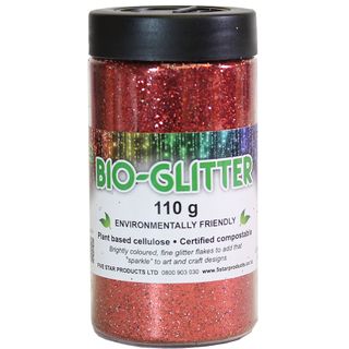 GLITTER JAR BIO RED 110G