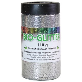 GLITTER JAR BIO SILVER 110G