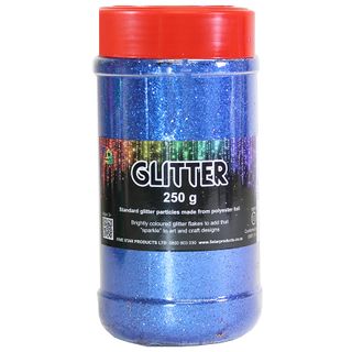 GLITTER JAR BLUE 250G