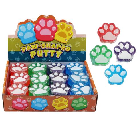PUTTY PAW-SHAPED ASST COLOURS 40G