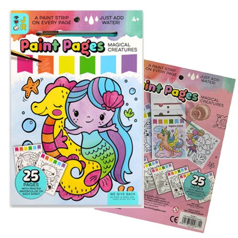 ART ON THE GO PAINT PAGES MAGICAL CREATURES