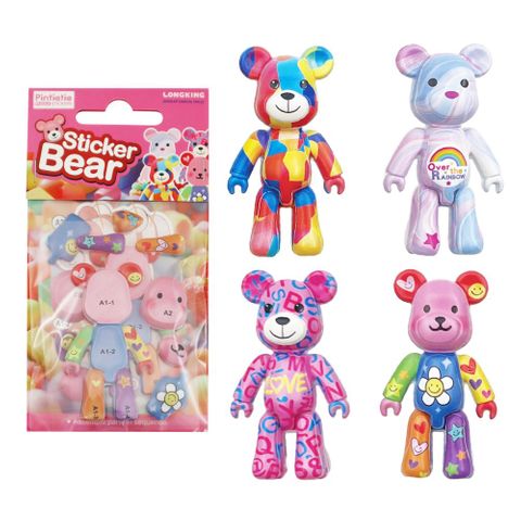 3D STICKER BEAR MODEL 4ASST