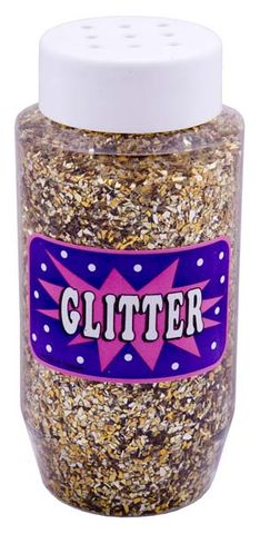 CONFETTI GLITTER 250ml JAR GOLD