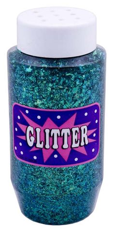 CONFETTI GLITTER 250ml JAR GREEN