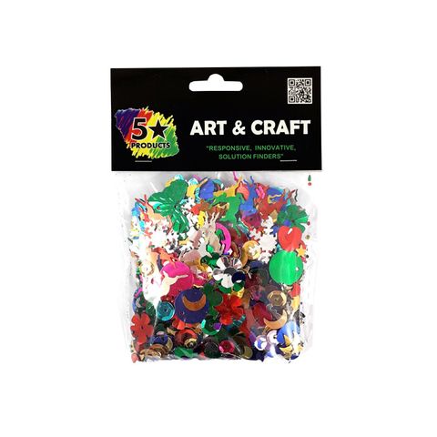 SEQUINS ASSTD SPANGLES 25GMS^