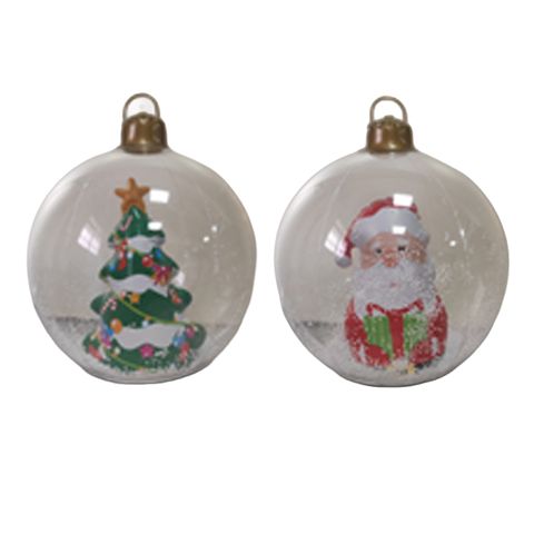 XMAS INFLATABLE BALL WITH SNOW 60CM