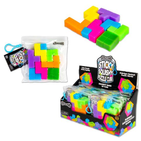 SCRUNCHEMS STICKY SQUISHY PUZZLE CUBE
