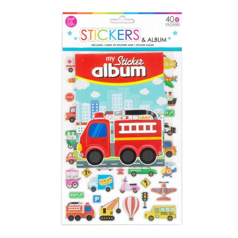 LK STICKER ALBUM TRANSPORTATION 265X165MM