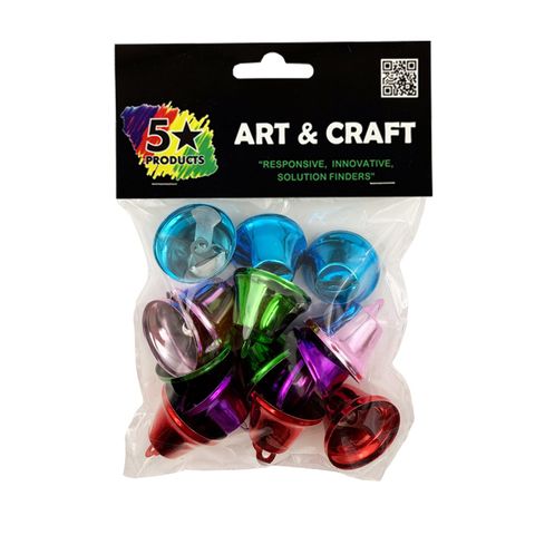 TRIANGLE BELLS ASSORTED COLOUR 15PCS