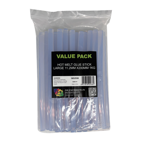 HOT MELT GLUE STICK LARGE 11.2MM X200MM 1KG