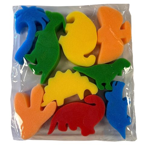 *SPONGE PAINTING SET DINOSOURS 9PC
