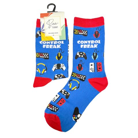 NOVELTY SOCKS - CONTROL FREAK