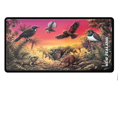 MAGNET LICENCE PLATE SMALL - BUSH BIRDLIFE 12X6CM