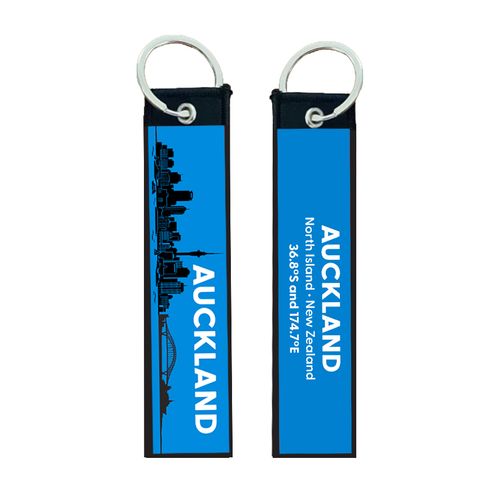 KEYRING WOVEN AUCKLAND 130X32MM
