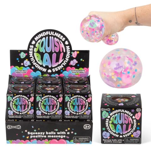 SCRUNCHEMS MINDFULNESS SQUISH BALL 6CM