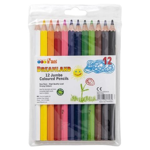 FAS JUMBO COLOURING PENCIL SET OF 12