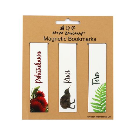 MAGNETIC BOOKMARK NZ IMAGERY 3PC