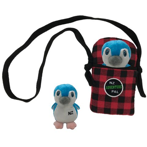 PENGUIN IN BAG ADVENTURE PAL 12CM