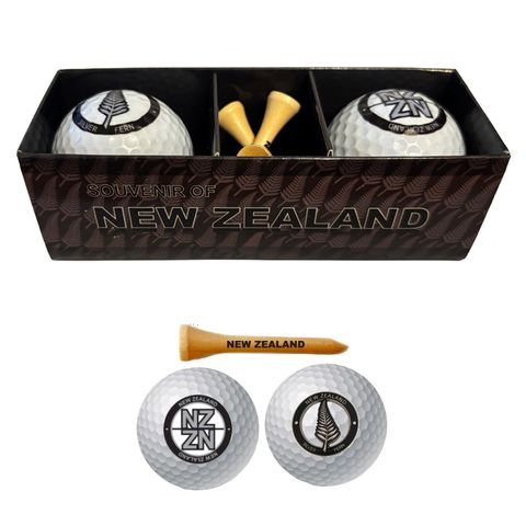 GOLF BALLS NZ.NZ & FERN +TEES BOX