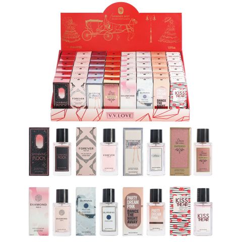 VV LOVE WOMENS 30ML 8 ASST -  DISPLAY OF 48 ONLY